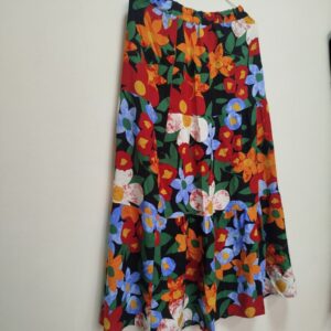 Jupe longue à motifs floraux