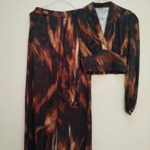 Ensemble pantalon et chemisier Orange