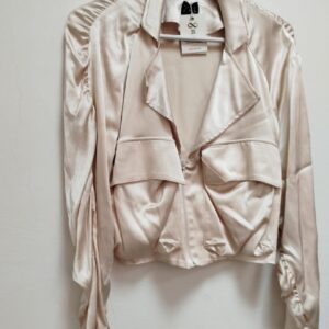 Veste bomber satinée