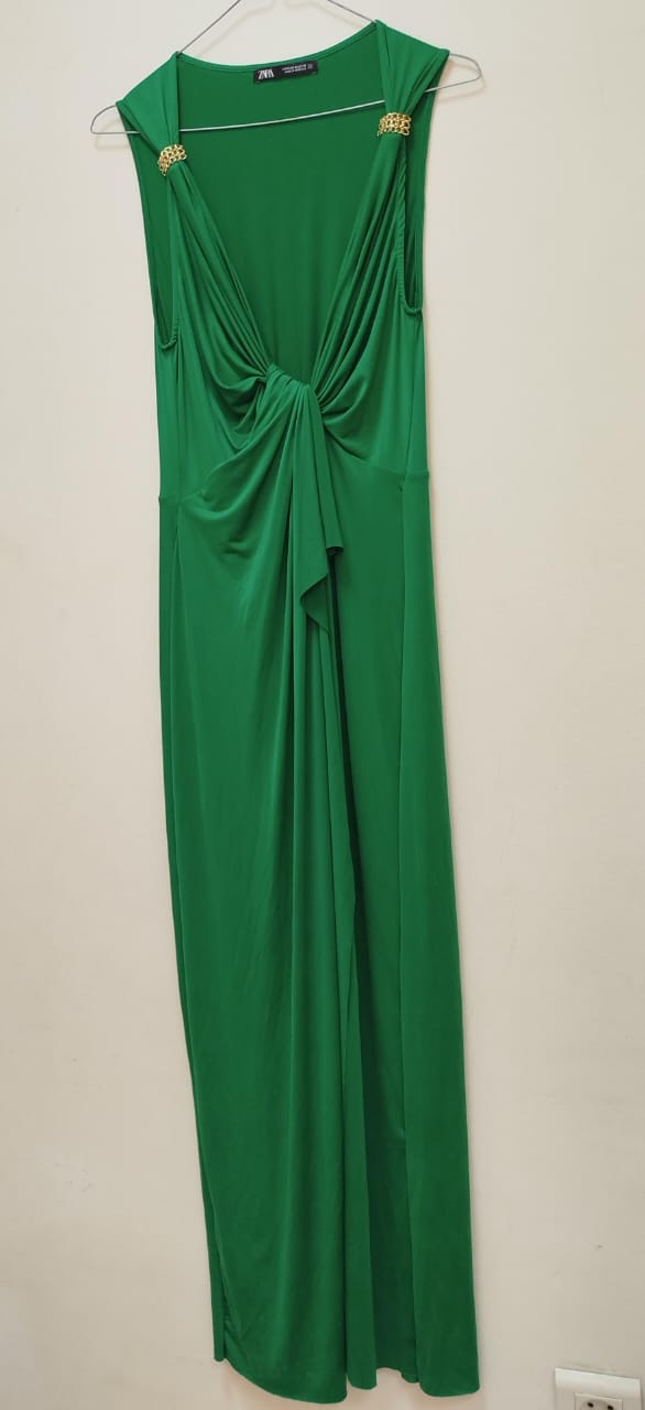 Robe longue verte